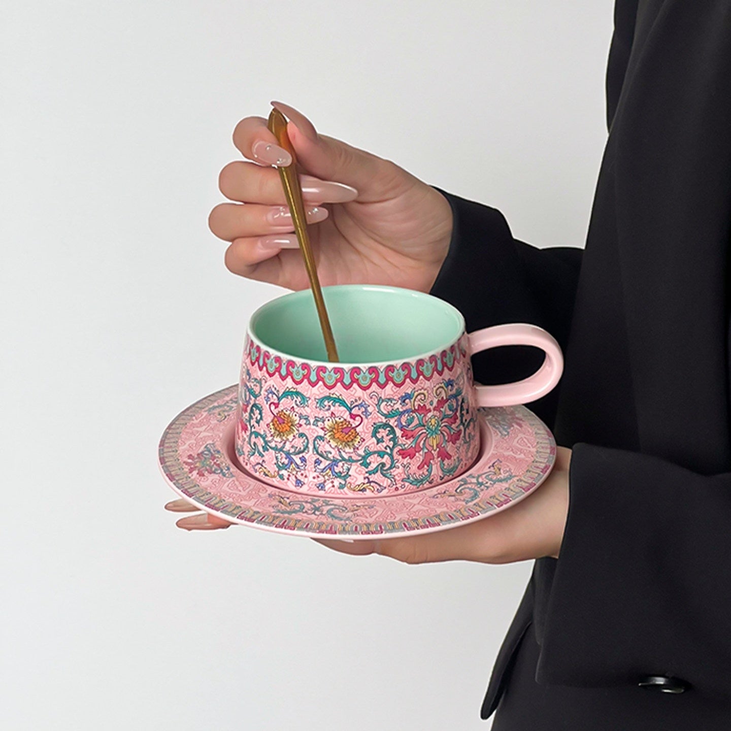 Chinese Imperial Motifs Coffee Ceramic Mug