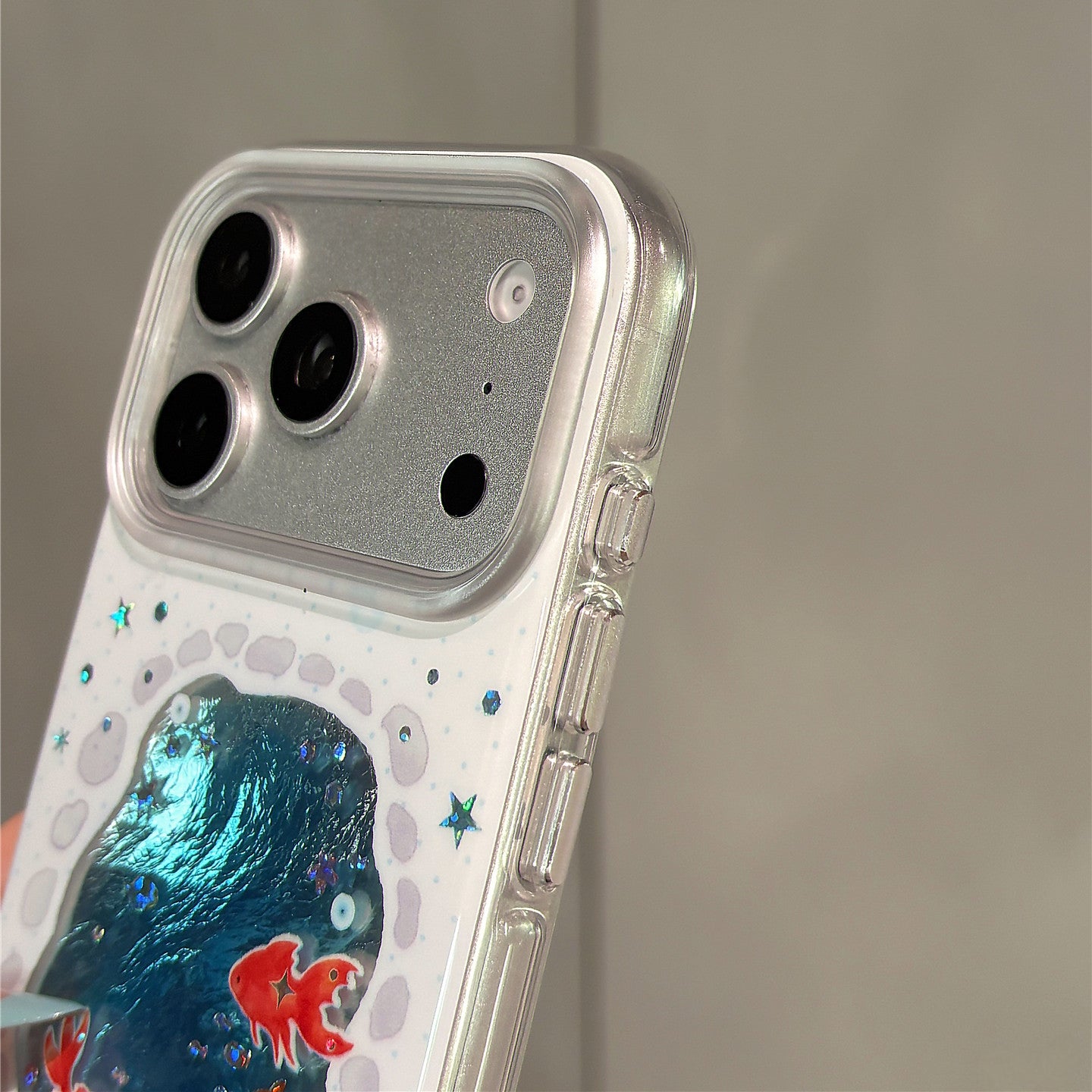 Cute Gilt Pond Lucky Koi Acrylic Phone Case