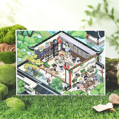 The Legend of Hei 3D Sticker | 2 Cute Miniature Scenes