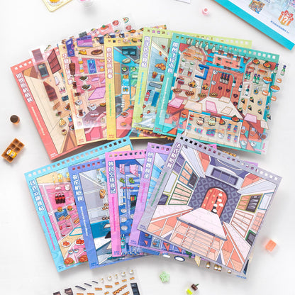 In-Flight Meal 3D Sticker Book