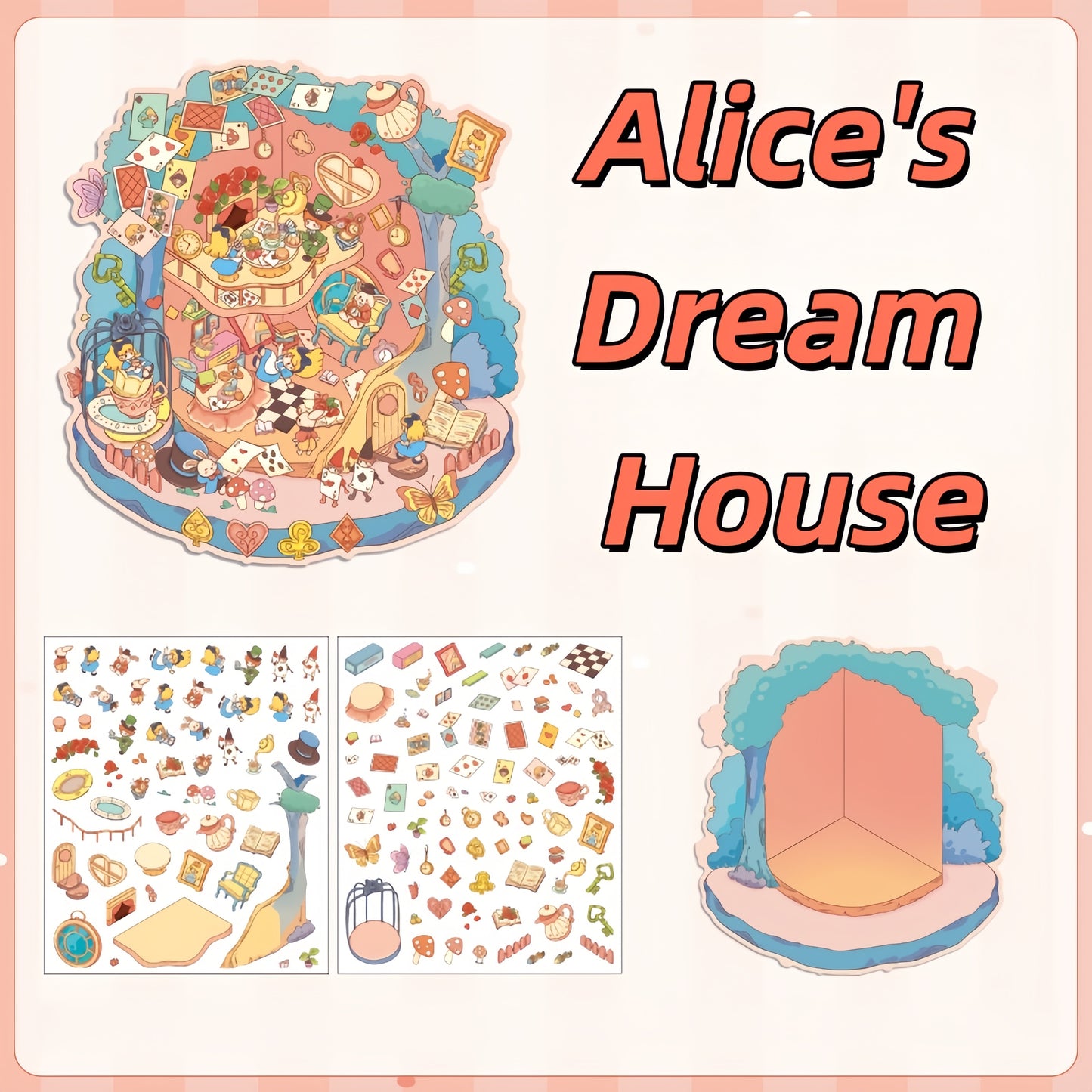 Fairy Tales 3D Sticker | 4 Cute Miniature Scenes