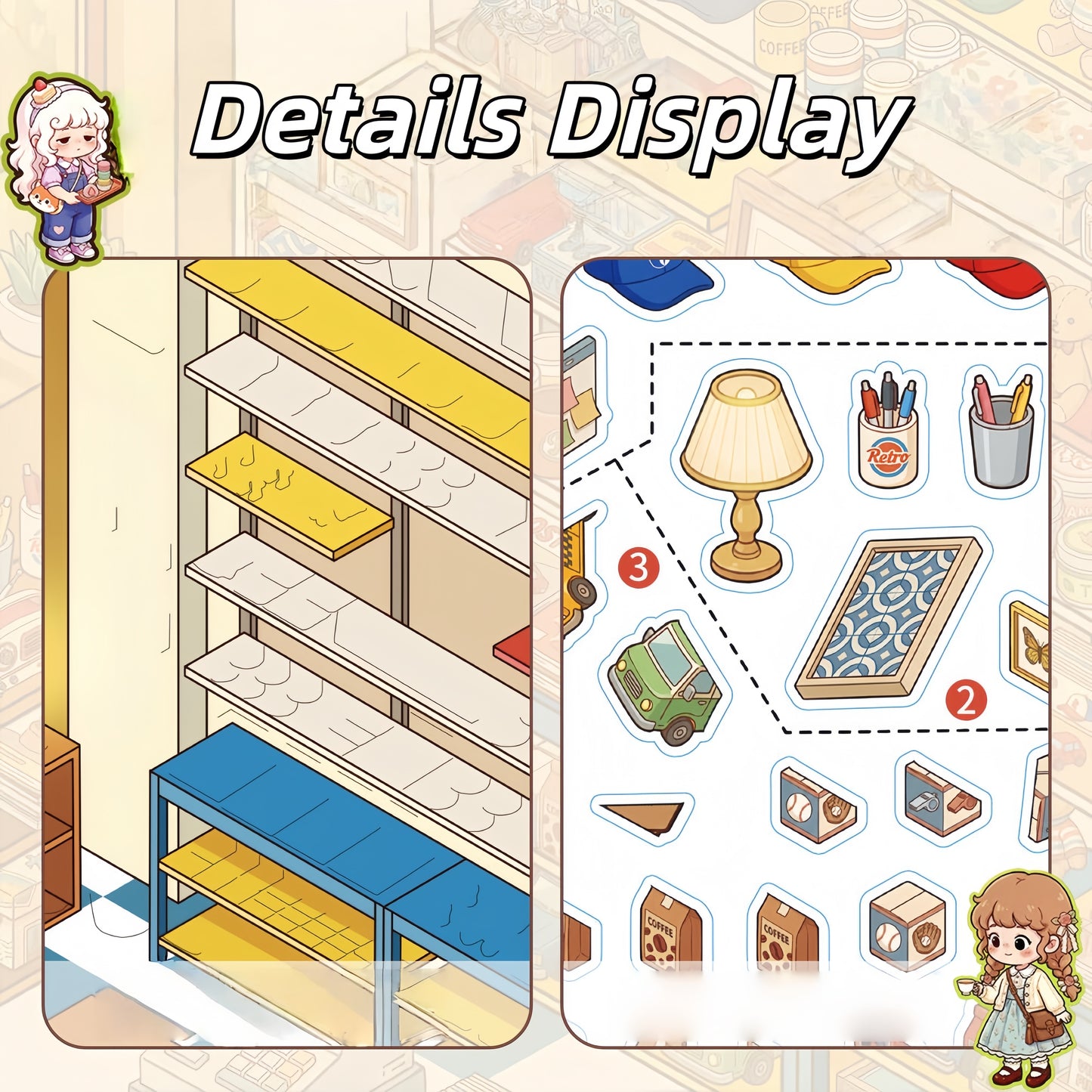 Glimmer Shop 3D Sticker Book
