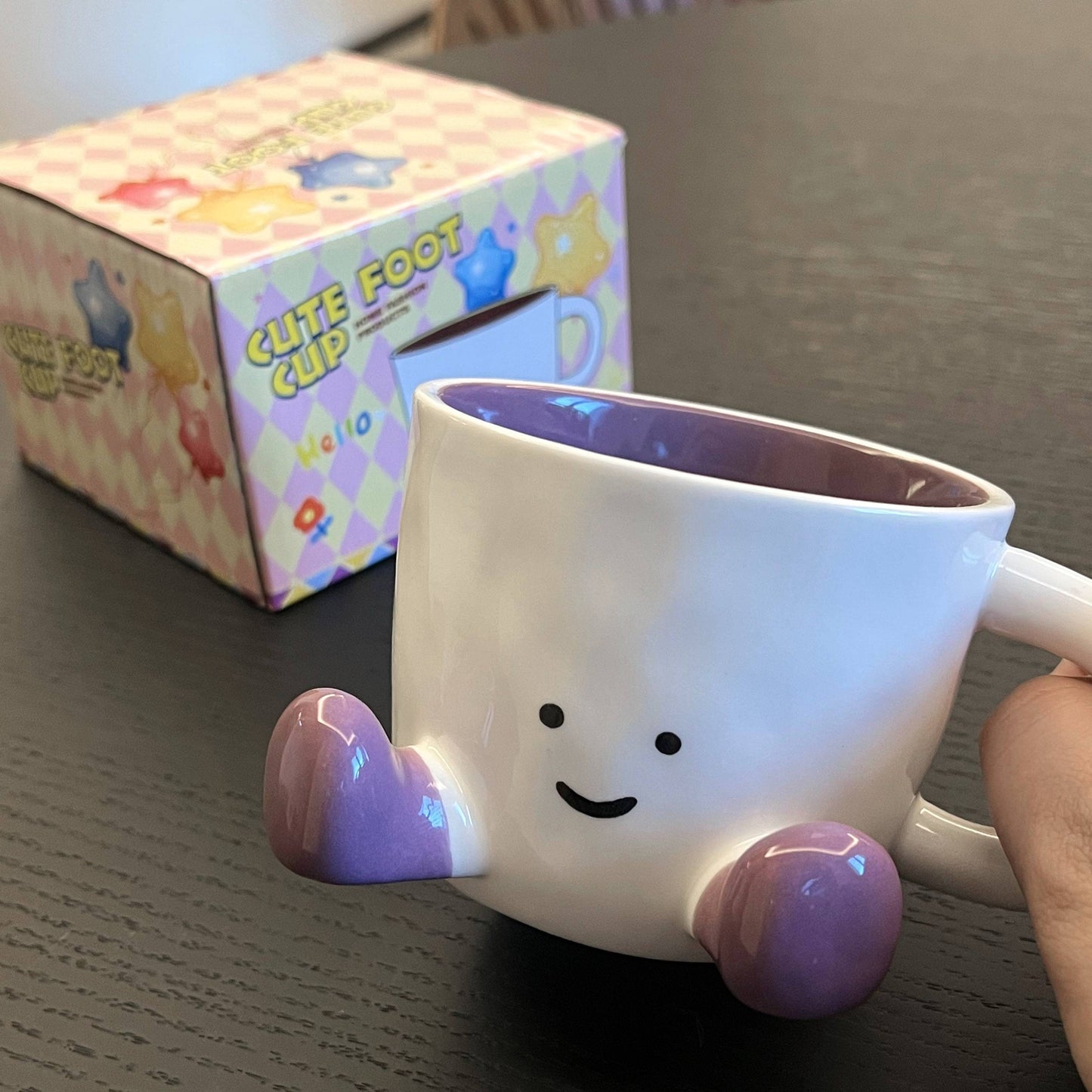 Sitting Feet Ceramic Mug