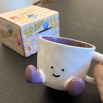 Sitting Feet Ceramic Mug