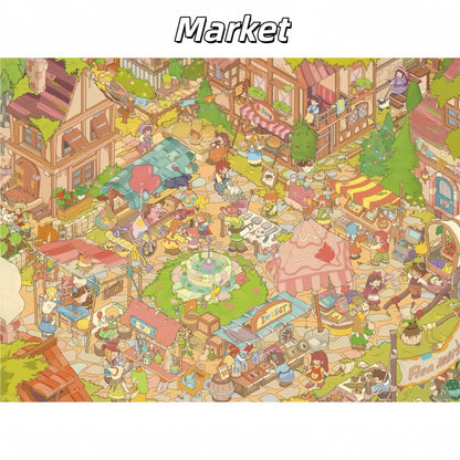 Storybook Scenes 3D Sticker | 3 Cute Miniature Scenes