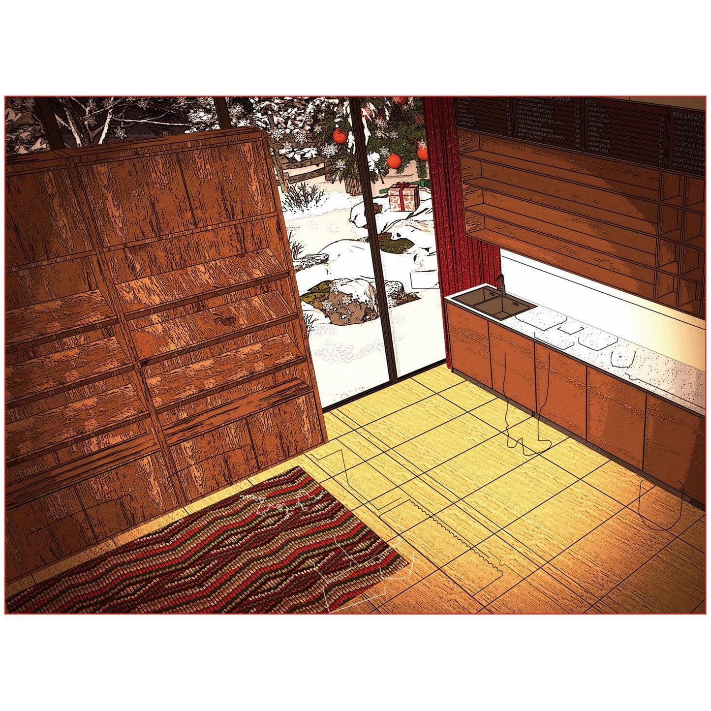 Christmas Bakery 3D Sticker