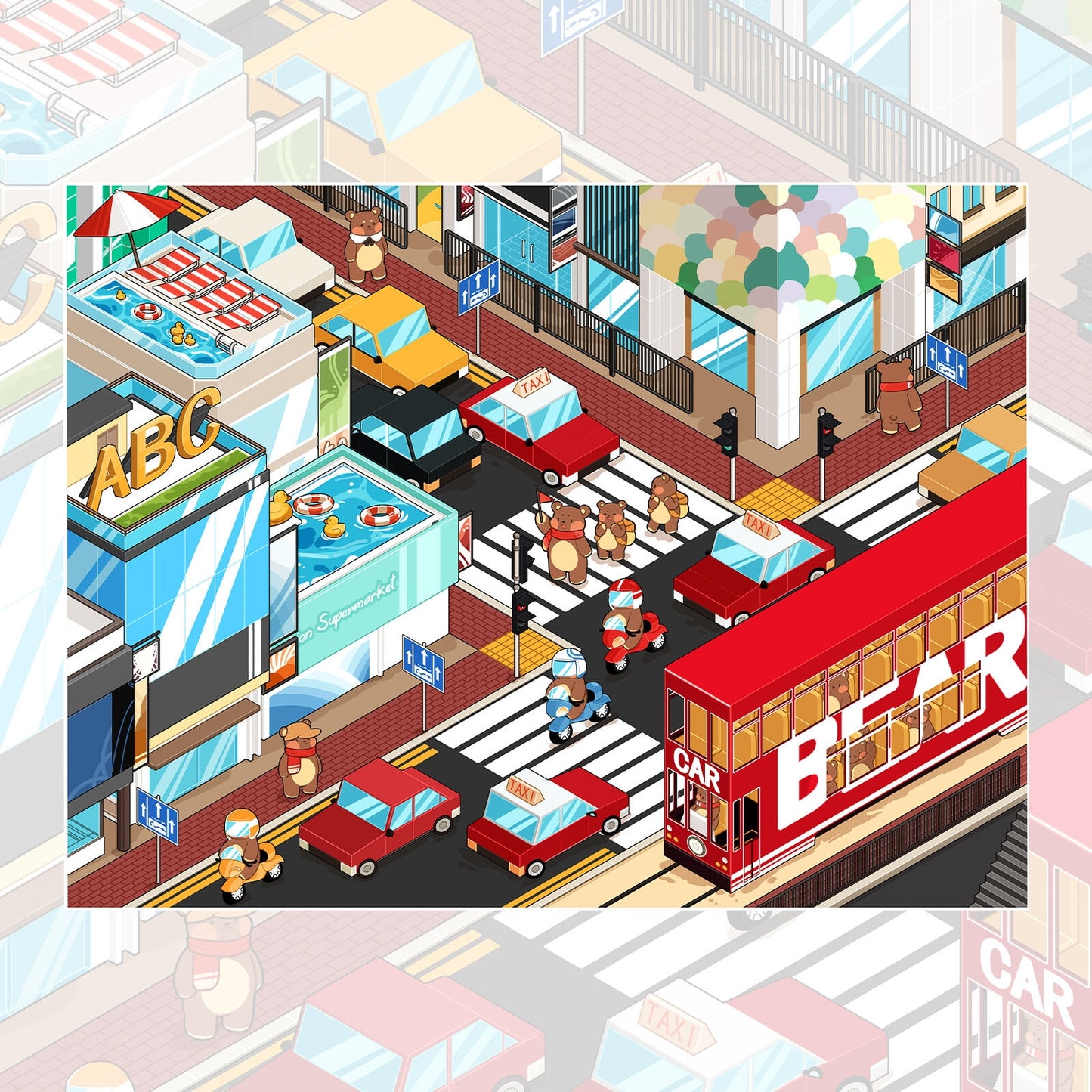 A Trip to Hong Kong 3D Sticker