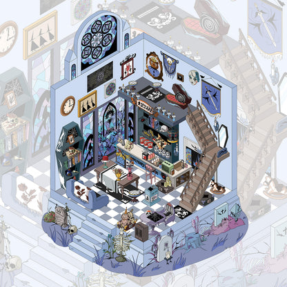 Gothic Restaurant 3D Sticker