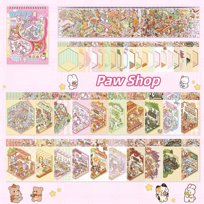 Furry Town 3D Sticker Book