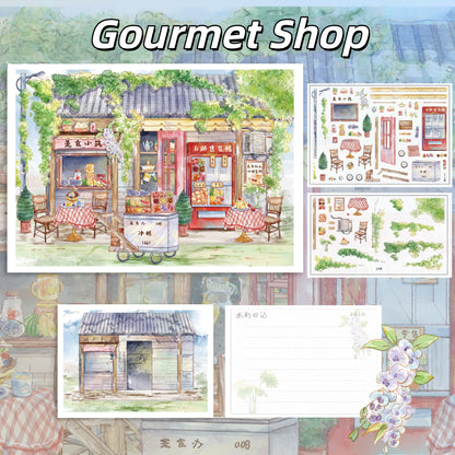 Corner Shop 3D Sticker | 4 Cute Miniature Scenes