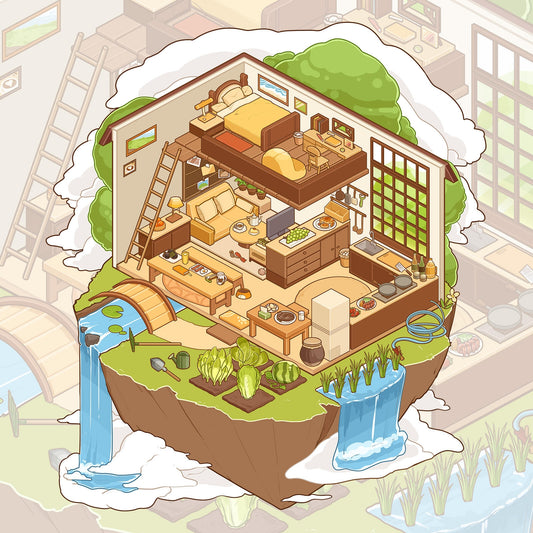 Sky Island 3D Sticker