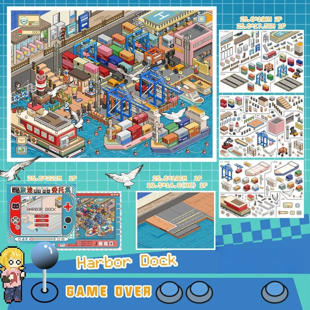 Travel Quest 3D Sticker | 5 Cute Miniature Scenes