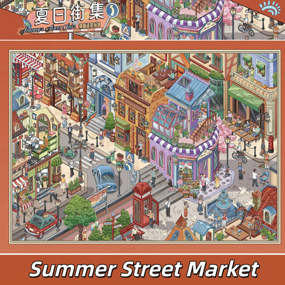 Across the Seasons 3D Sticker | 5 Cute Miniature Scenes