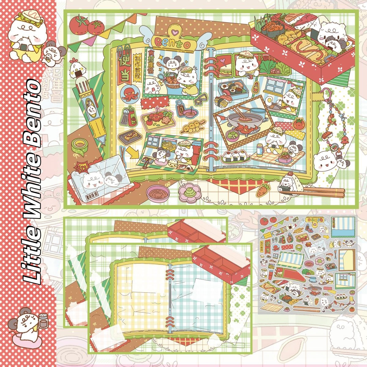 Warm Bites 3D Sticker | 7 Cute Miniature Scenes