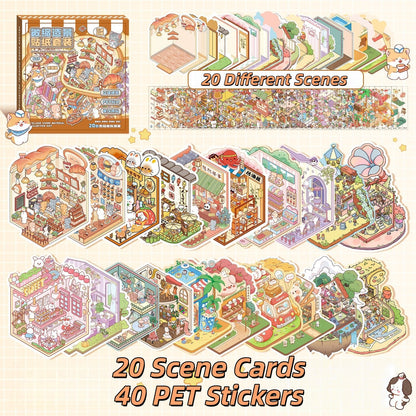 Dream Cottage 3D Sticker Book