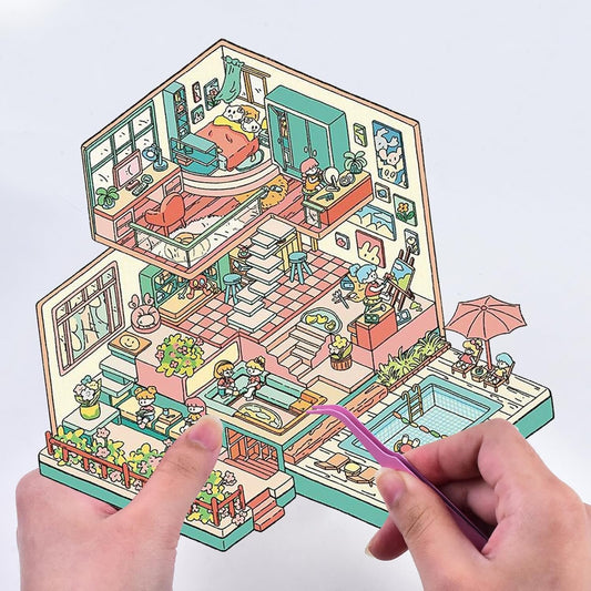 Daily Fantasy 3D Sticker | 4 Cute Miniature Sticker