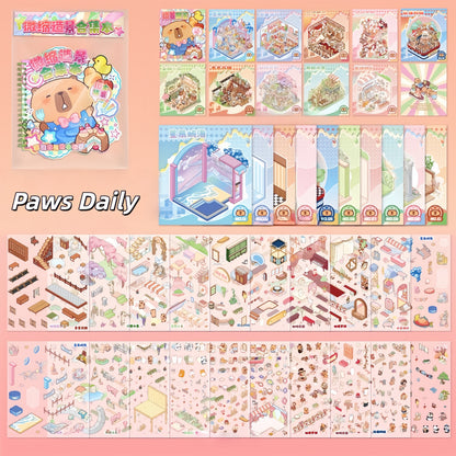 Paws Daily 3D Sticker Book