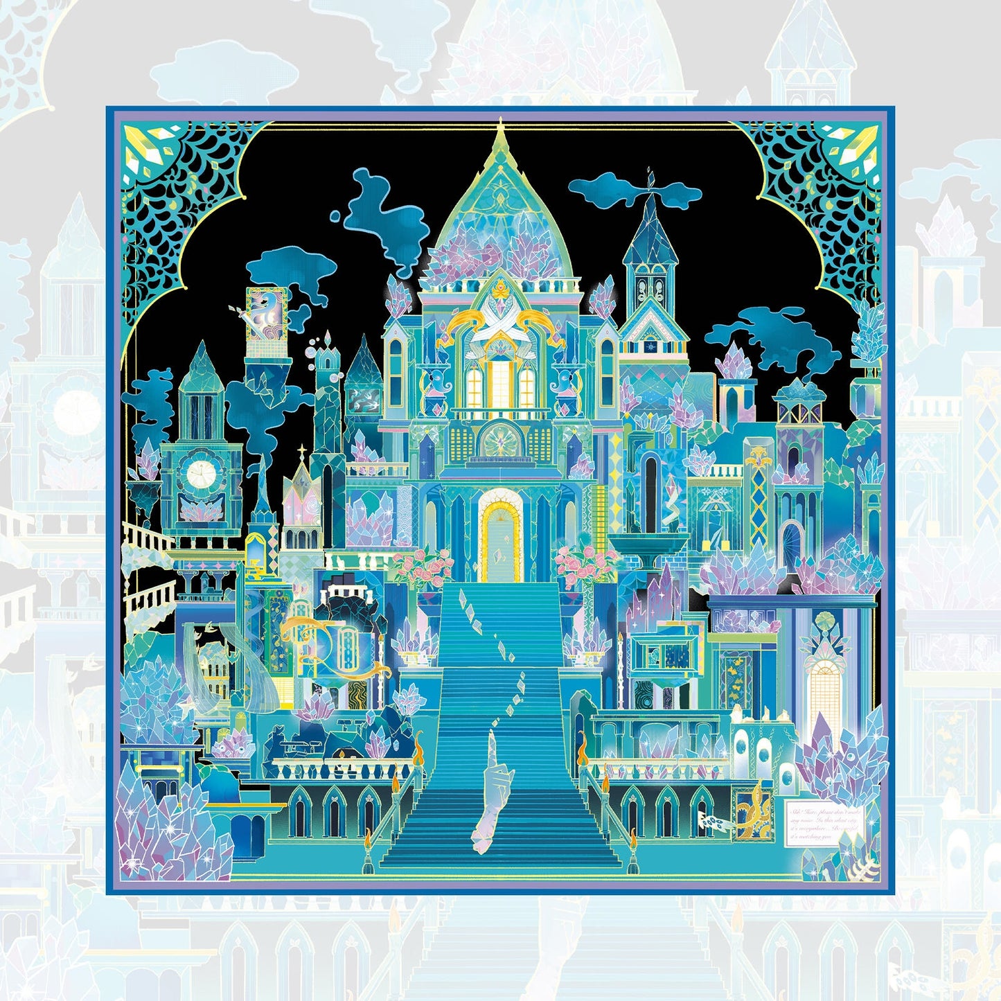 Silent Crystal Realm 3D Sticker