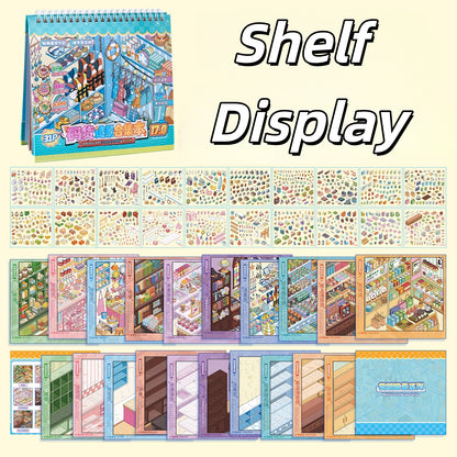 Shelf Display 3D Sticker Book