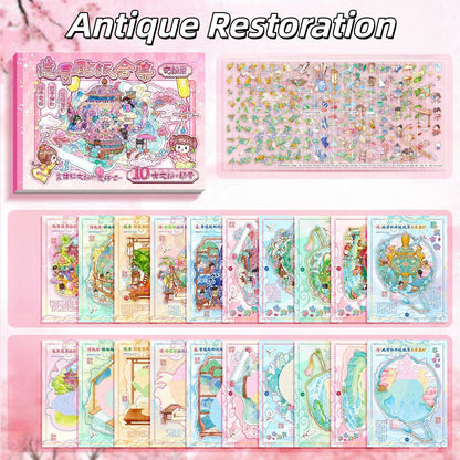 Antique Restoration 3D Sticker Book