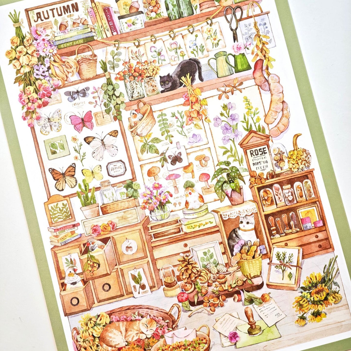 Leisure Time 3D Sticker | 2 Cute Miniature Scenes