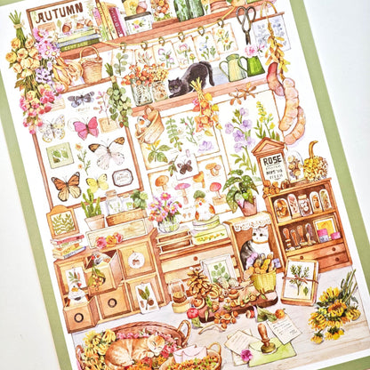 Leisure Time 3D Sticker | 2 Cute Miniature Scenes