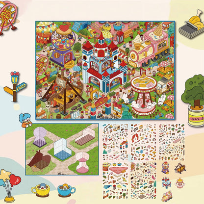 Park Carnival Day 3D Sticker