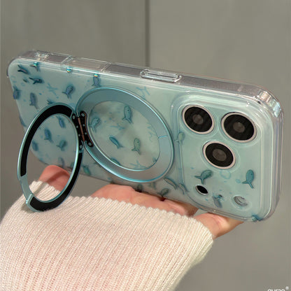 Gilt Goldfish Magnetic Stand Acrylic Phone Case