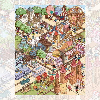 Micky Land 3D Sticker