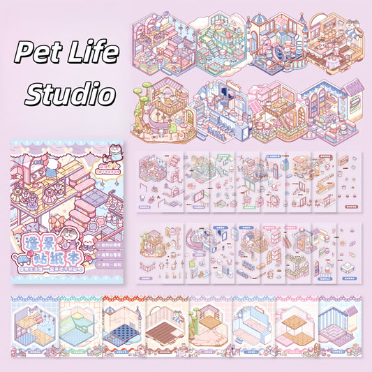 Meow's Daily Life 3D Sticker Book