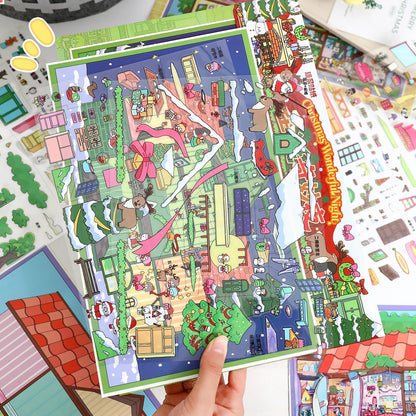 Dreamy House 3D Sticker | 2 Cute Miniature Scenes