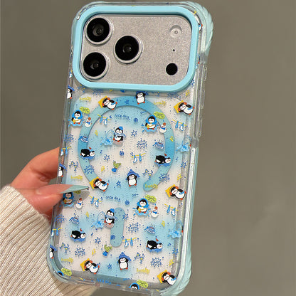 Penguin Illustration Acrylic Phone Case