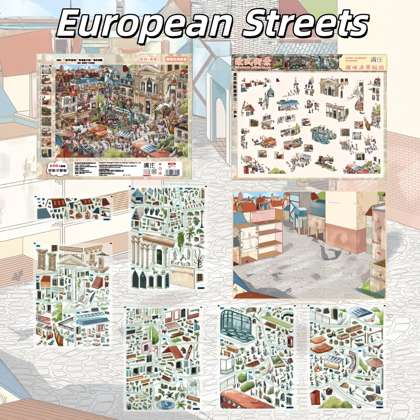 Little Journeys 3D Sticker | 3 Cute Miniature Scenes