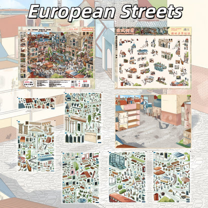 Little Journeys 3D Sticker | 3 Cute Miniature Scenes