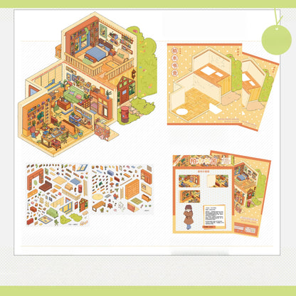 Nature’s Rooms 3D Sticker | 5 Cute Miniature Scenes