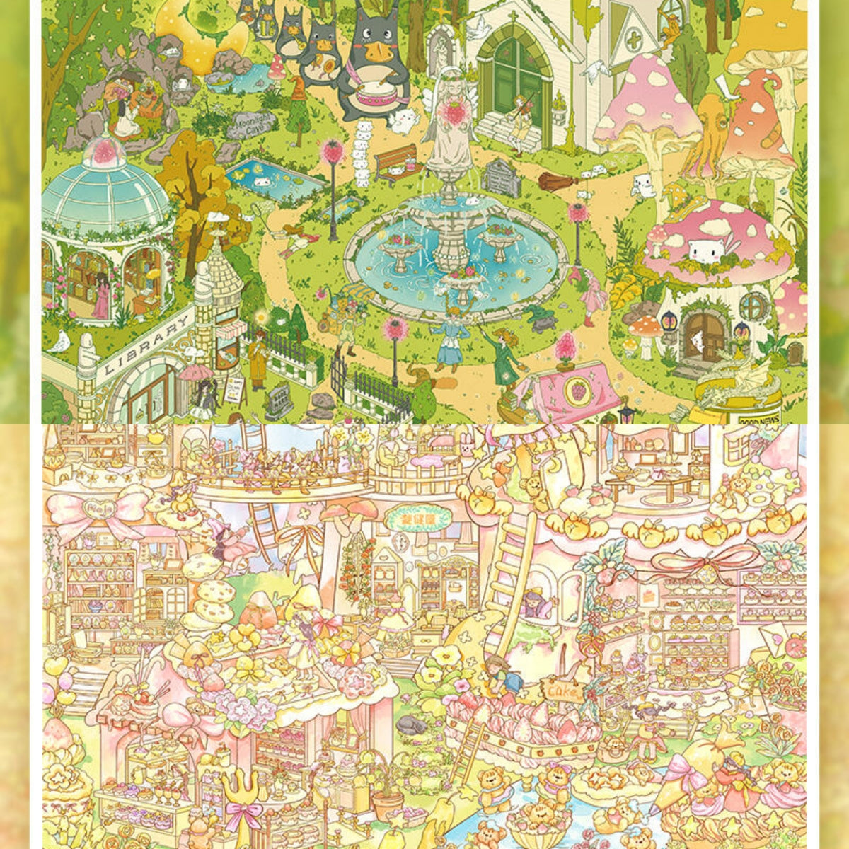 Magic in Every Bite 3D Sticker | 2 Cute Miniature Scenes