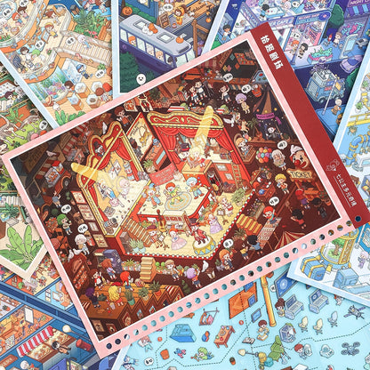 Multiverse Realms 3D Sticker Book