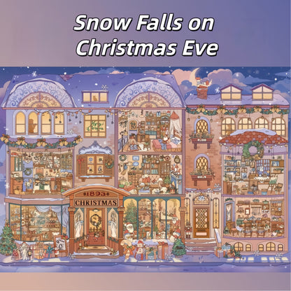 Snow Day Festival 3D Sticker | 3 Cute Miniature Scenes