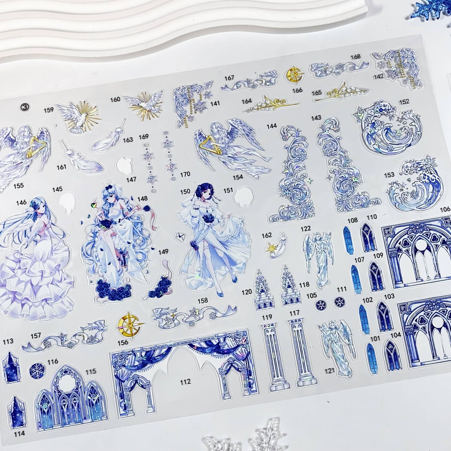 Snow Wonders 3D Sticker | 2 Cute Miniature Scenes