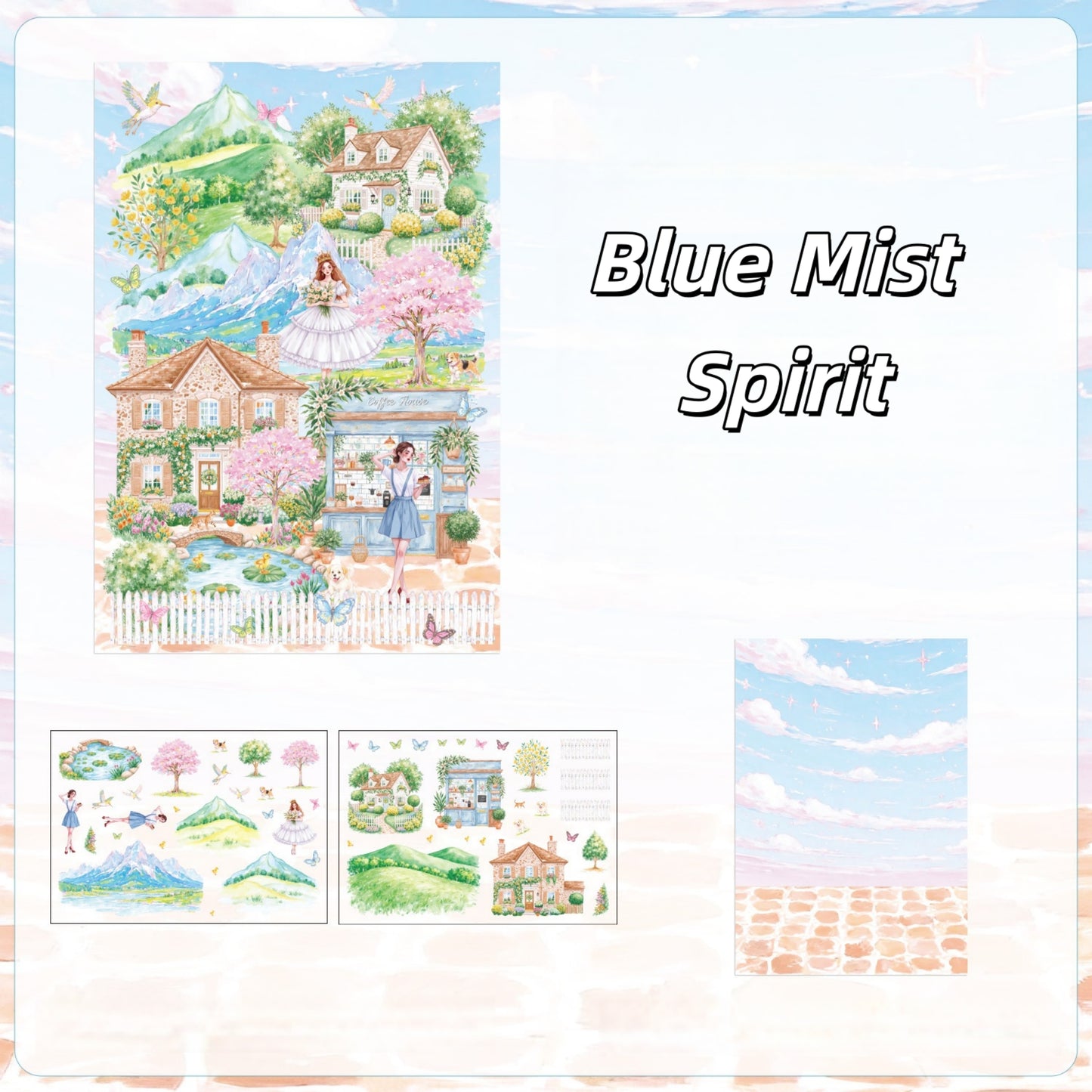Dream Containment 3D Sticker | 4 Cute Miniature Scenes