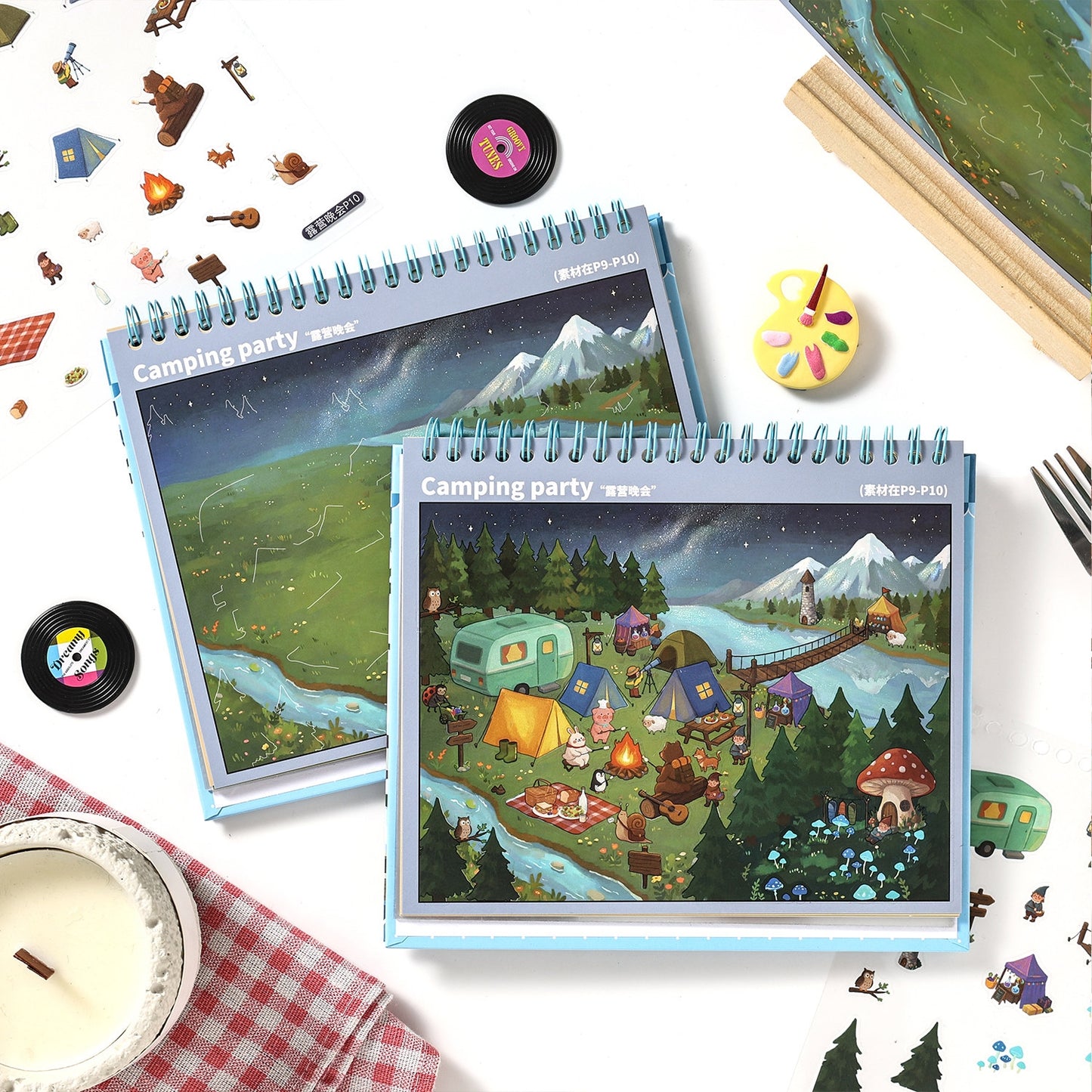 Dream Town 3D Sticker Book