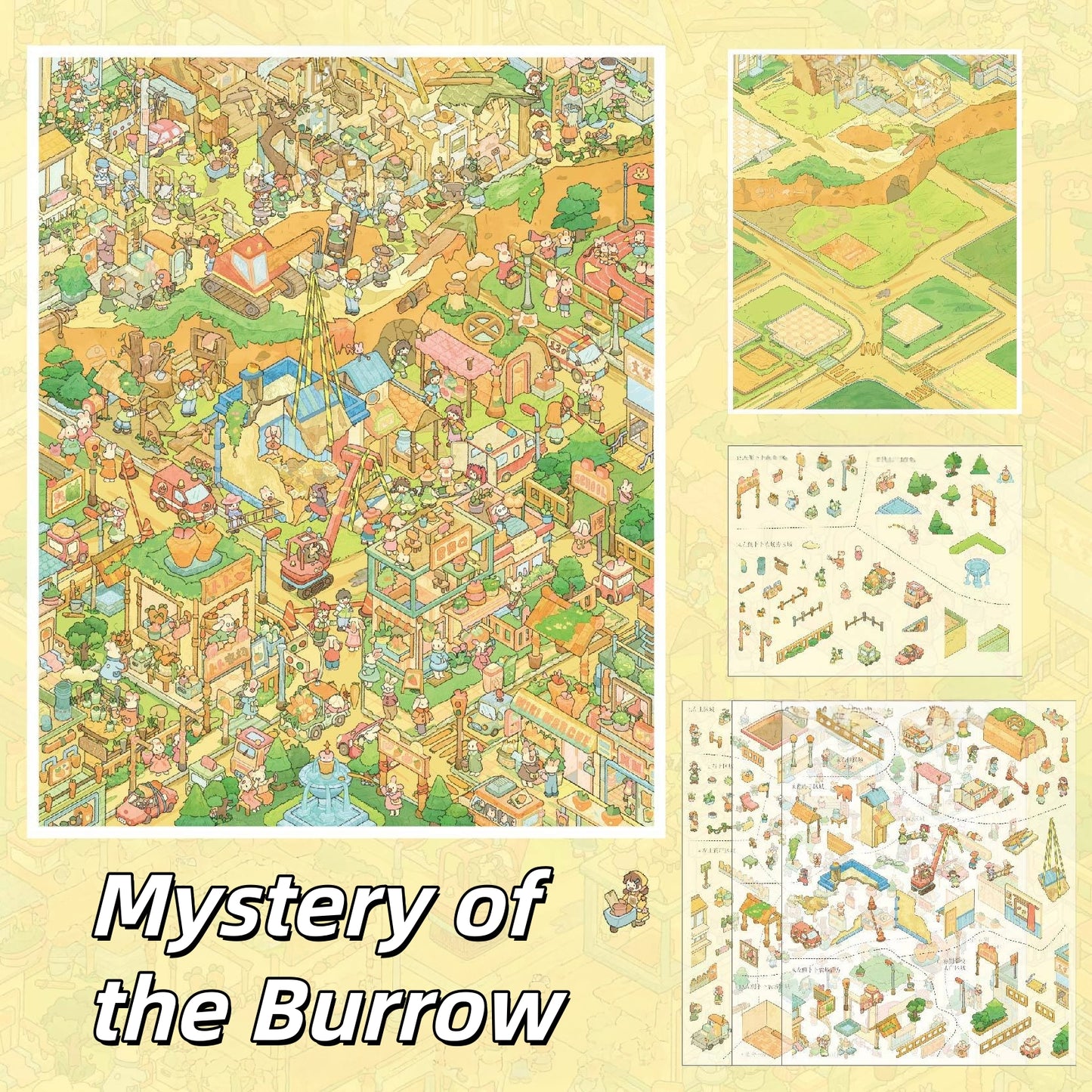 Mystery of the Burrow 3D Sticker