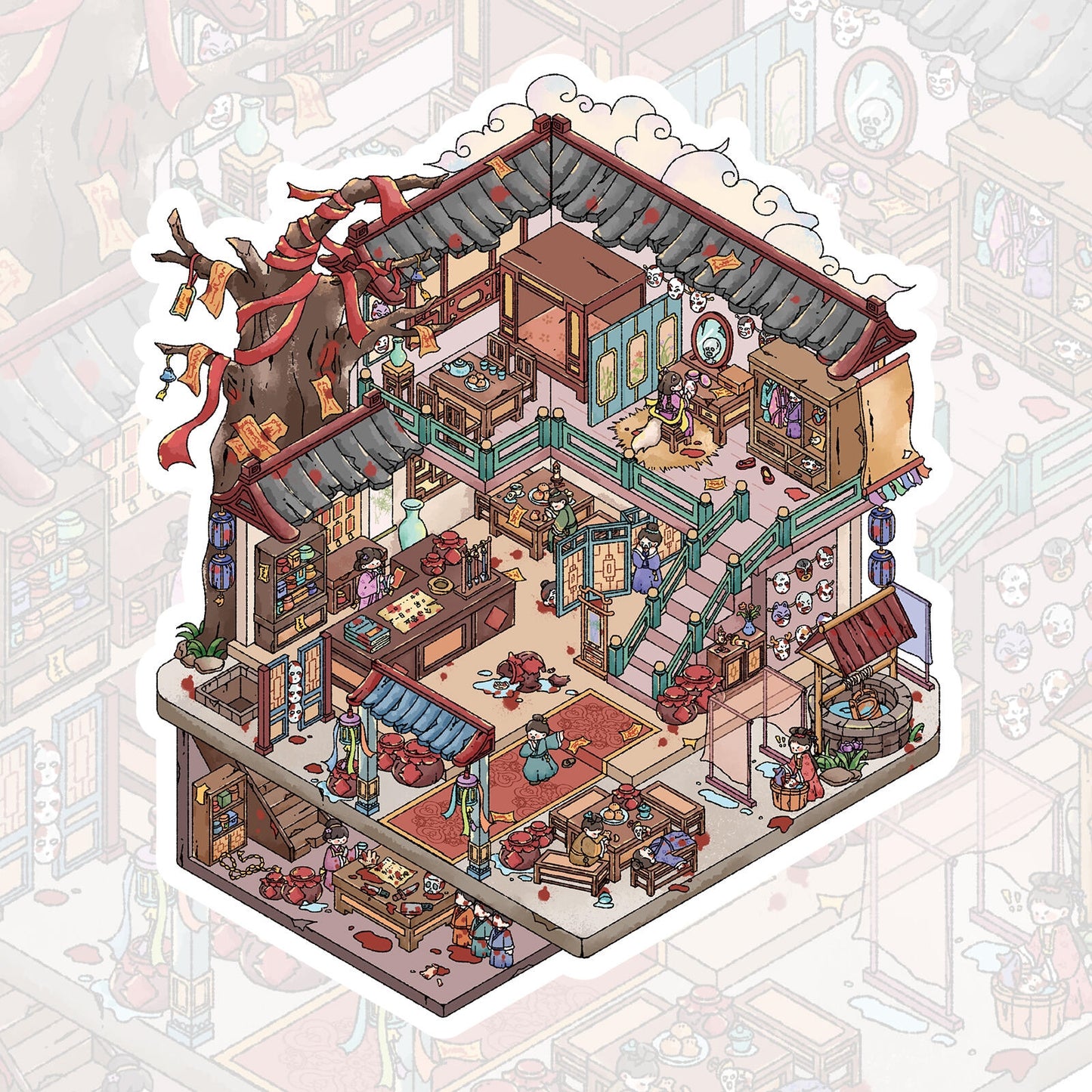 Eerie Tavern 3D Sticker