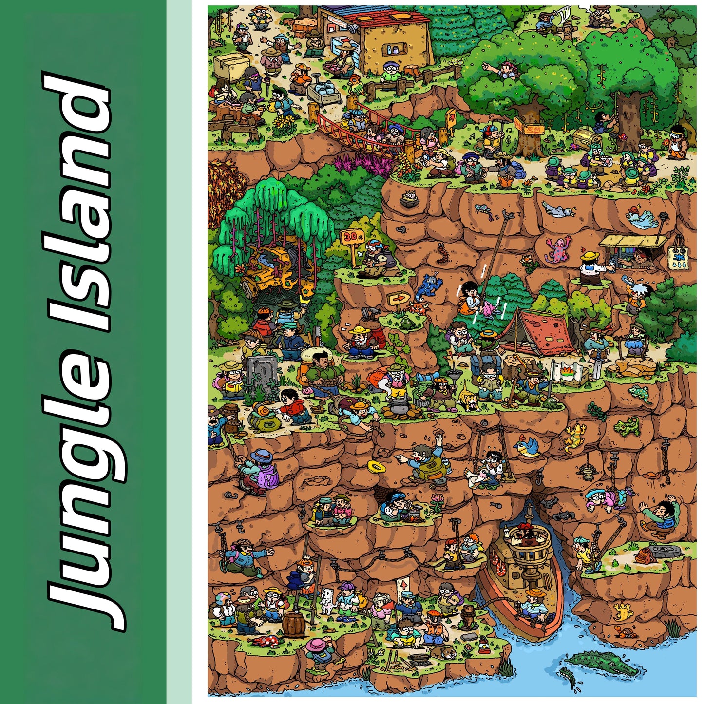 Outdoor Escapes 3D Sticker | 3 Cute Miniature Scenes