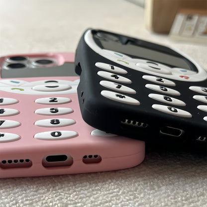 Vintage 3D Button Nokia Silicone Phone Case