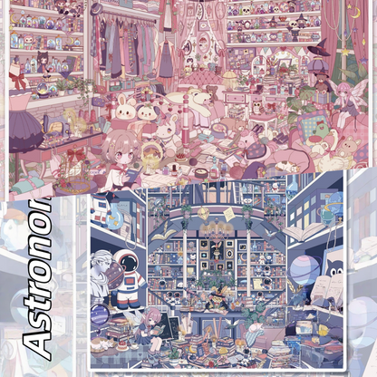 The Witch Series 3D Sticker | 2 Cute Miniature Scenes