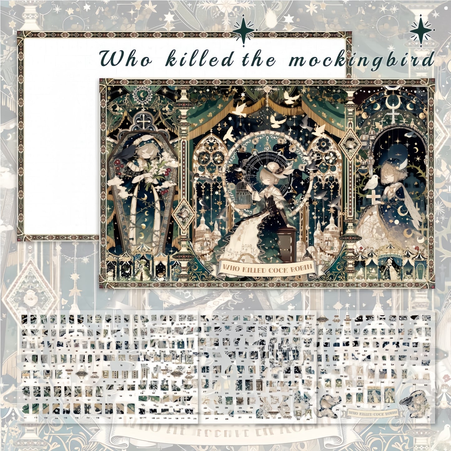 Whispers in the Withered Woods 3D Sticker | 2 Cute Miniature Scenes