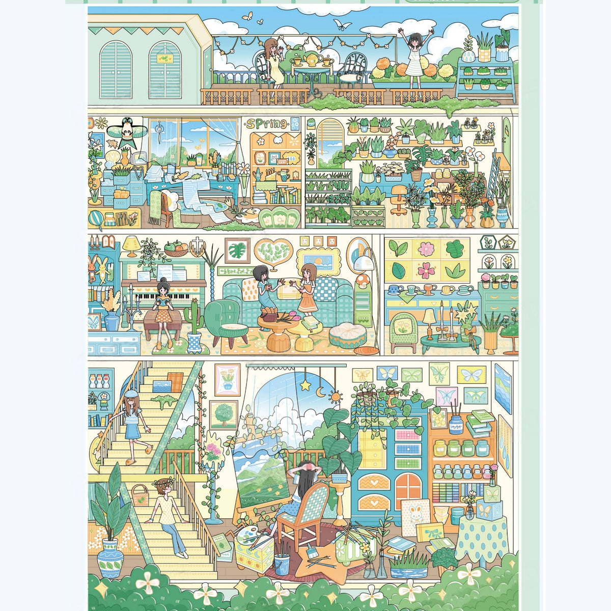 Street View Cubicles 3D Sticker Book