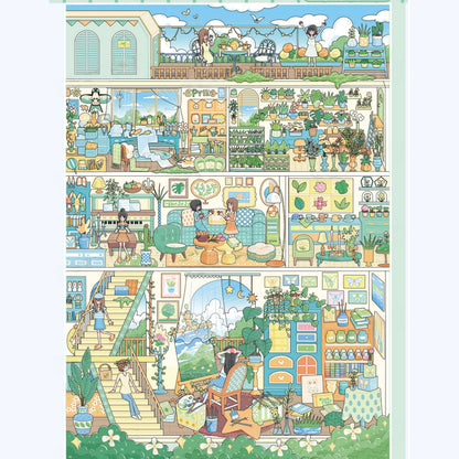 Street View Cubicles 3D Sticker Book