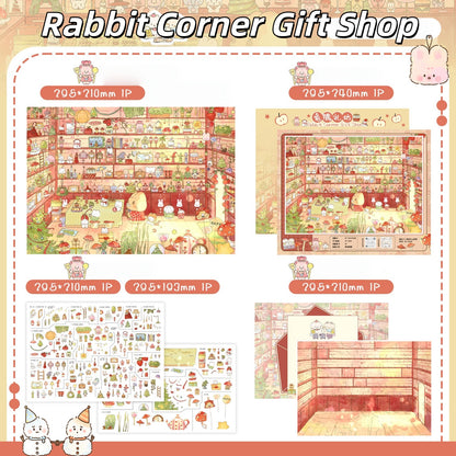 Animal Forest 3D Sticker | 3 Cute Miniature Scenes
